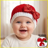 MG1 Children Christmas Hat Soft and Warm Winter Hat Suitable for Babies Aged 0 To 3 Age Three Colors