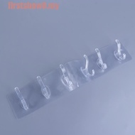 FIRSTSHOW Storage Rack for Bathroom,Kitchen Transparent Autohesion Multi-Application PVC Clothes Han