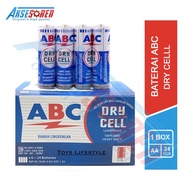 Baterai ABC Dry Cell AA [1 Box /24 Pcs] / Batrai ABC Biru Original / Betre ABC A2 1 Pak / Batere Kec