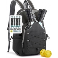 30L Lightweight Pickleball Bagpack unisex Adjustable Padel Bag, Fits 2 to 4 Paddles, Shoulder Daypac