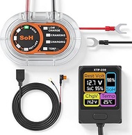 XTP-200 Battery Monitor, 433MHZ Car Battery Monitor for 12V Lead-Acid Batteries (AGM, Gel, Wet, EFB)