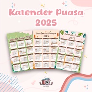 Wall Calendar 2025 Calendar/ 2025 Fasting Calendar/ 2025