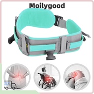 MOILYMY Elderly Transfer Belt, Polyester fiber Black, Green, Orange Senior Walking Assist Strap, Wai
