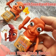 Tung Tung Tung Sahur Stress Relief Toys Tung Tung Sahur Keychain Toys with Sound and Lamp
