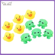 [marlon_edison.sg] 1 set of Frogs & Ducks 5Pcs+5Pcs Baby Bath Tub Toys