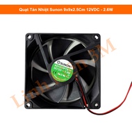 Sunon Radiator Fan 9X9X2.5CM 12VDC - 2.6W PC Fan