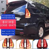 Rear Running Lamp+Brake Lamp+Reverse+Dynamic Turn Signal Car LED Taillight Tail Light For Lexus GX47