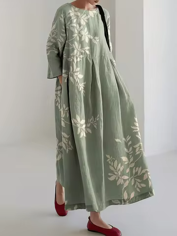 Women's Printed Casual Resort Ethnic Style Dress