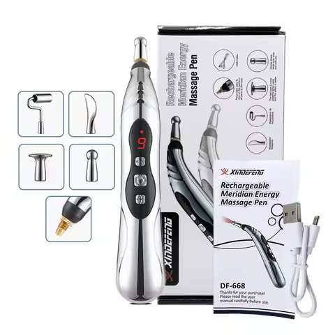 Electric Acupuncture Pen Pain Relief Therapy Muscle Healing Acupuncture Pen 9 Intensity Deep Tissue 