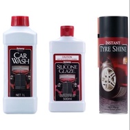 Set Pencuci Kereta 3in 1 AUTHENTIC Produk Amway Car Wash 1L, Silicone Glaze Car Polish 500ml, Instan