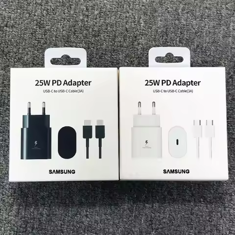 Samsung 25W USB C Charger Super Fast Charge PD Quick Charging USB-C Adapter For Galaxy S25 S24 S23 F