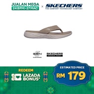 Skechers Women On-The-GO 600 Sunny Walking Sandals - 140037-TPE 5-Gen Technology, lightweight, Hanger Optional, Machine Washable Kasut Slipar Slipper Perempuan