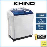 Khind WM717 Twin Tub 7KG Semi Auto Washing Machine Mesin Basuh