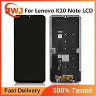 อะไหล่ทดแทนประกอบหน้าจอดิจิตอลสัมผัสหน้าจอ LCD เต็มตัวสีดำขนาด6.3นิ้ว L38111 K10note สำหรับโน้ต Leno