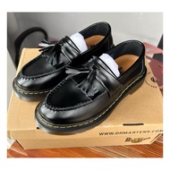 Dr.Martens Daigou Dr. Martens Adrian Flow Genuine Leather Lazy Shoes Loafers Martin All Black Men Wo