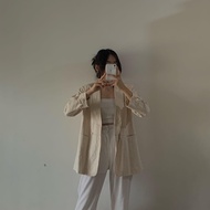Marzo Blazer/Thrift Blazer/Linen Blazer/Korean Blazer/Oversized Blazer