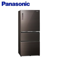 【Panasonic 國際牌】 ECONAVI 610L三門變頻電冰箱(全平面無邊框玻璃) NR-C611XGS-T -含基本安裝+舊機回收