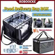 30L/48L/62L/80L Food Delivery Bag Box Thermal Bag for Waterproof Storage Pouch Rider Heat Insulation