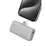 Aukey PB-Y59 Spark Mini 5000mAh Portable Power Bank with Built-in USB-C Port (White/Grey)