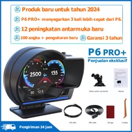 P6 PRO PLUS Car Smart Gauge OBD2 Display GPS Smart HUD Sistem Ganda Smart Gauge Kode Kesalahan Bisa