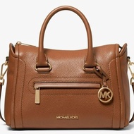 mk carine xs satchel in brown