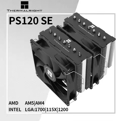 Thermalright PS120 SE CPU Cooler 7Heat Pipes Dual Towers Double Fans PC Air Radiator Heatsink Intel
