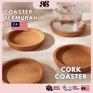 Coaster Cork Heat Insulation Round Cup 10cm Cork Coaster Round Heat Coaster Cork Depth Cup
