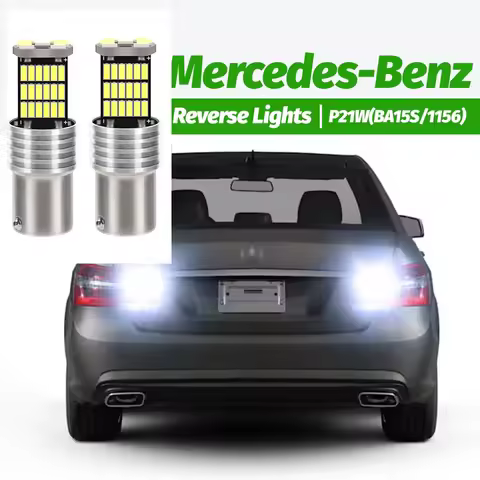 2x LED Reverse Light P21W BA15S Canbus For Mercedes Benz W169 W245 W202 W203 W204 C204 CL203 S202 S2