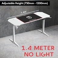 Smart table Standing desk Adjustable height gaming table 140 160 cm Meja smart Motorized desk RGB LE