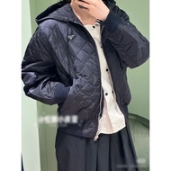 N3OH PRA ** Women's Clothing 2025 Autumn Winter Diamond Quilted Hooded Short Cotton Padded Jacket Wo