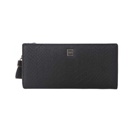 Omnia Crystal Leather Slim Long Wallet Purse Card Holder Coin Zip for Women