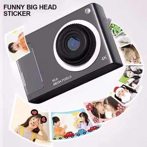 1Set Y2K CCD Camera 1080P 48MP Portable Kids Camera 4X Zoom with Dual Lenses 2.4inch IPS Screen For 