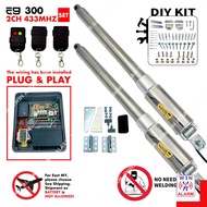 DIY KIT-  E9 300 620MM ( 2CH 433MHZ A3 ) ( FULL SET ) Swing folding arm autogate system E8 E3000 DNO