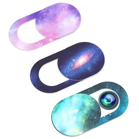 1/3/6PCS WebCam Cover Starry Sky Laptop Lens Stickers Mobile Phone Camera Antispy Slider Universal W