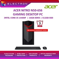 Acer Nitro N50-656-14400F Gaming Desktop PC ( i5-14400F, 16GB, 512GB SSD, RTX3050 6GB,W11P)