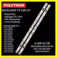 Polytron 24 Inch LED TV Backlight PLD24T8511 24D123 24T1852 24D900 6K