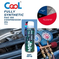 NyGp Fully Synthetic R134 PAG100 Same ND OIL-9 ND9 446963-2040 Car Air Cond Compressor PAG 100 oil