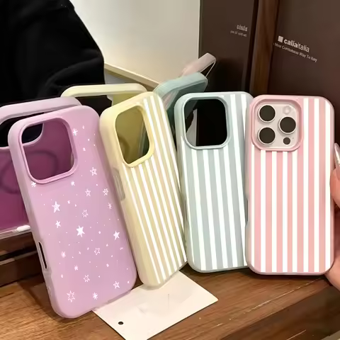 Blue And White Stripes Case For Honor X6D X9D 400 Pro 400 Lite X7B Magic 7 Lite Nova Y72 Y70 Silicon