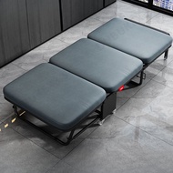 dubukex3.sg Reinforced Bold Folding Bed Office Nap Single Bed Sponge Portable Three Fold Bed