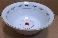 早期大同瓷碗 湯碗 麵碗 碗公 深碗公-東隆紙業成立 5 週年(民國66年) 紀念- 直徑21公分