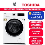 Toshiba Inverter Washer Dryer 2 In 1 Combo Washing Mashine TWD-BK90S2M