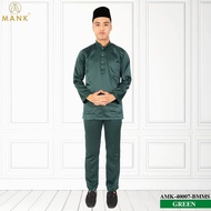 🔥 FAST SHIPPING 🔥 Baju Melayu Moden Slim-Fit Set 2021 - GREEN / Men's Baju Melayu Modern (Slim-Fit) 