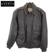 LL Bean 土耳其棕色皮革 A-2 飛行夾克