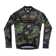 21SS God &amp; Famous Racing Quick-drying Long-sleeved Bicycle Jerseys Military Camouflage Road Bike Apparel