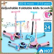Boy Scooter Kids Scooter Foldable Boy Adjustable Height Flash Wheel Scooter Female Kids Scooter