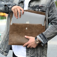 Sleeve Case For ( Macbook Mac Book Ipad ) Air M1 M2 Pro 13 3 13.6 14 2 12 9 Inch Cover Bag Leather Men's Folder 2022 2021 2020