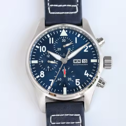 IWSF Pilot Watch 41MM For Men Automatic Mechanical Chronograph Watch 69385 Movement