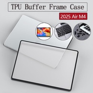 Matte case with TPU edge buffer tape For Macbook Air M4 A3240 A3241 Air 15/13.6 M2 M3 A3113 A2941 Pr