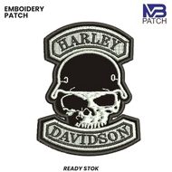 PATCH BORDIR HD HELMET BIKERS/MOTORCYCLE EMBROIDERY LOGO - MB-511