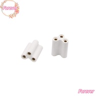 FOREVER 100/50/30/20/10 Pcs T5 T8 Bracket Light Connector, Splice 20.5MM 3 Hole Hard Joint Connector